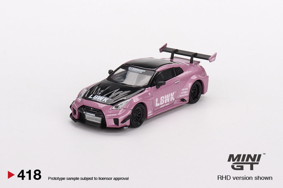 1:64 Mini GT #418 LB-Silhouette WORKS GT NISSAN 35GT-RR Ver.2 Passion Pink Limited Edition mgt00418