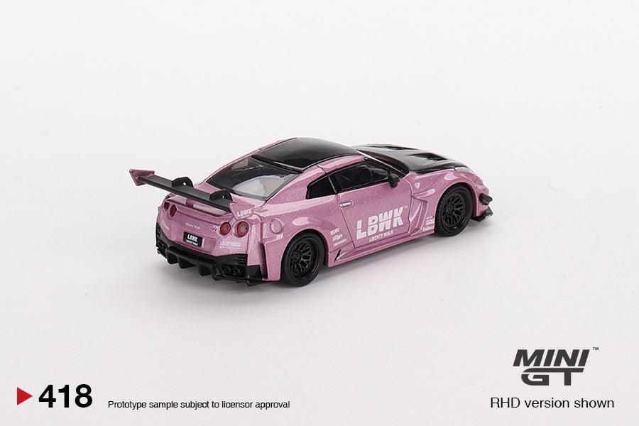 1:64 Mini GT #418 LB-Silhouette WORKS GT NISSAN 35GT-RR Ver.2 Passion Pink Limited Edition mgt00418