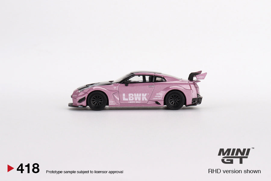 1:64 Mini GT #418 LB-Silhouette WORKS GT NISSAN 35GT-RR Ver.2 Passion Pink Limited Edition mgt00418