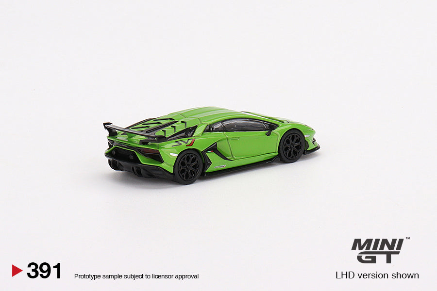 1:64 Mini GT #391 Lamborghini Aventador SVJ Verde Mantis Limited Edition mgt00391