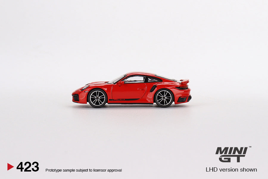 1/64 MINI GT #423 Porsche 911 Turbo S Guards Red Limited Edition mgt00423