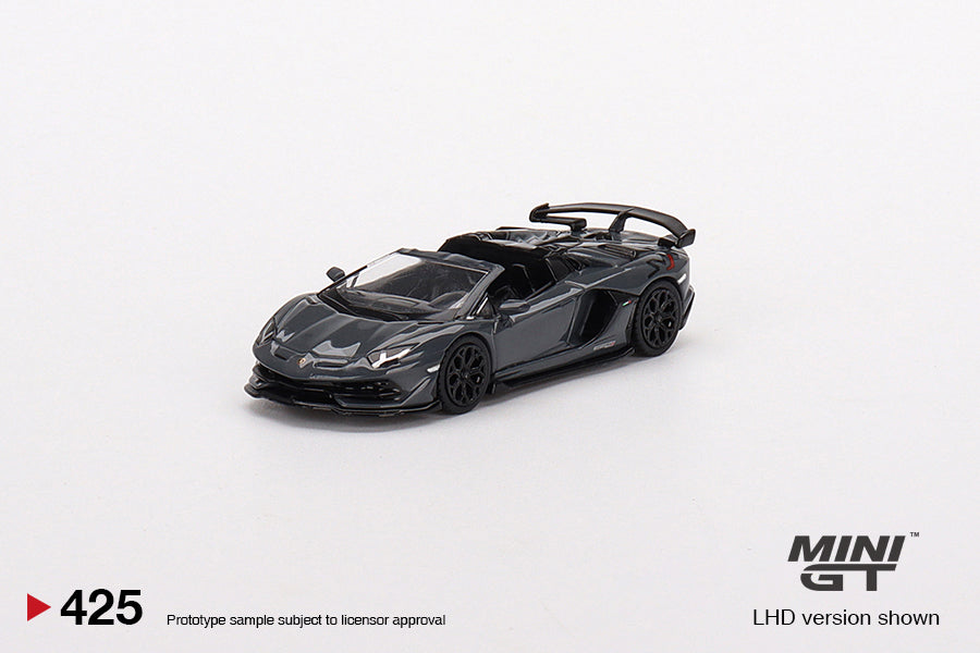 Mini GT 1:64 Mijo Exclusives Lamborghini Aventador SVJ Roadster Griglo Telesto #425 Limited Edition MGT00425