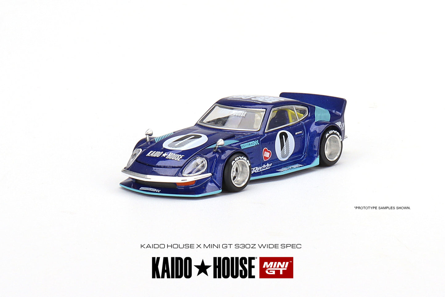 1/64 Kaido House x Mini GT Datsun KAIDO Fairlady Z S30Z Wide Spec Blue Limited Edition KHMG024 SEALED