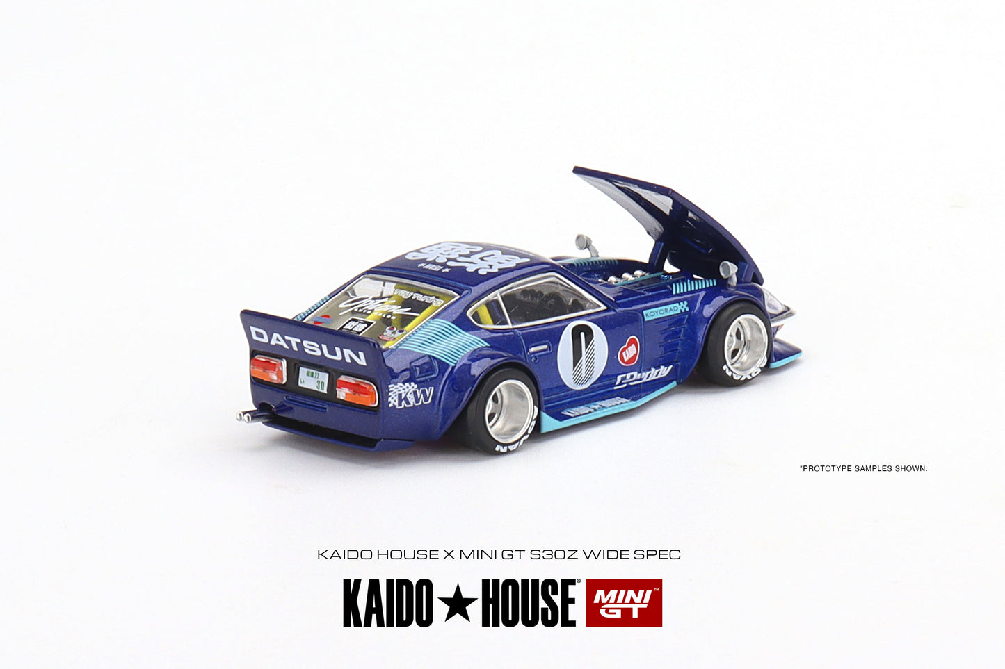 1/64 Kaido House x Mini GT Datsun KAIDO Fairlady Z S30Z Wide Spec Blue Limited Edition KHMG024 SEALED