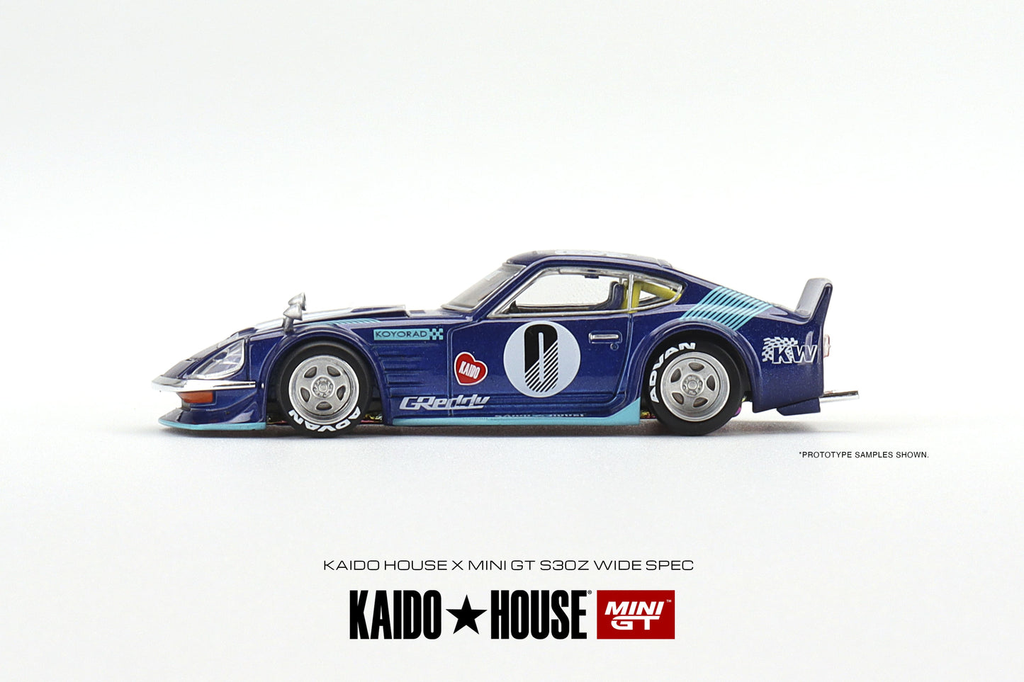 1/64 Kaido House x Mini GT Datsun KAIDO Fairlady Z S30Z Wide Spec Blue Limited Edition KHMG024 SEALED