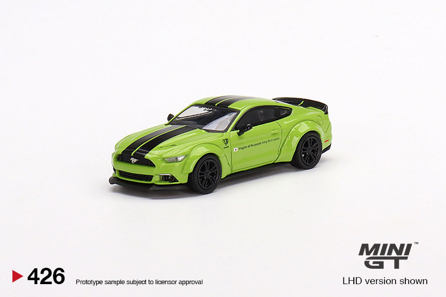 1:64 Mini GT #426 LB-WORKS Ford Mustang Grabber Lime Limited Edition mgt00426
