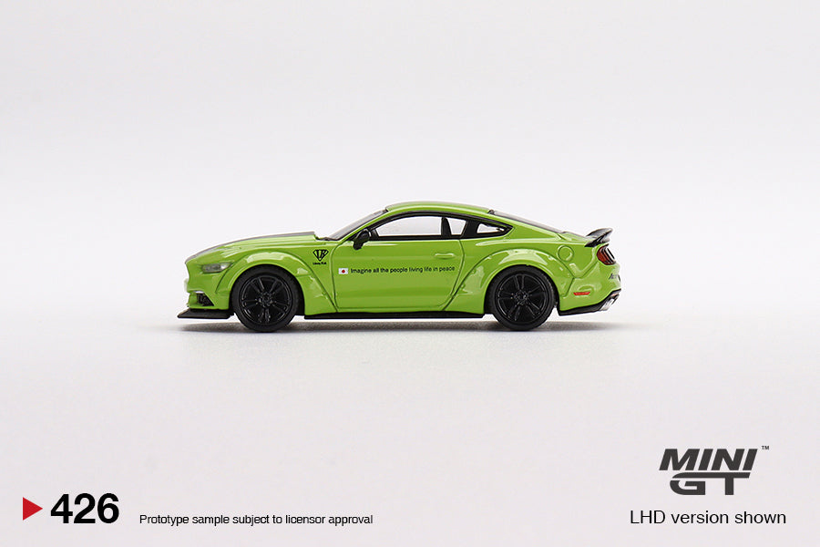 1:64 Mini GT #426 LB-WORKS Ford Mustang Grabber Lime Limited Edition mgt00426
