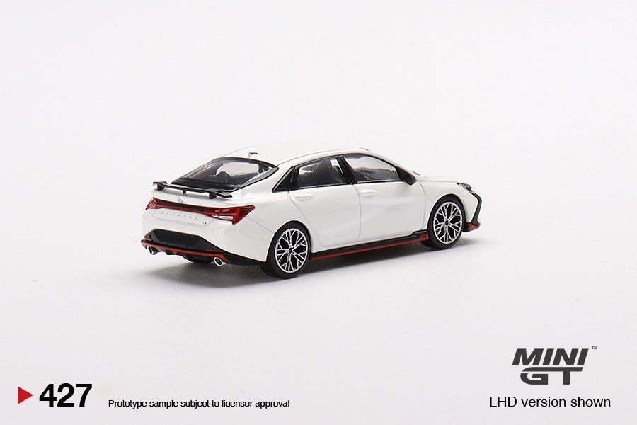 1:64 Mini GT #427 Hyundai Elantra N Ceramic White Limited Edition mgt00427