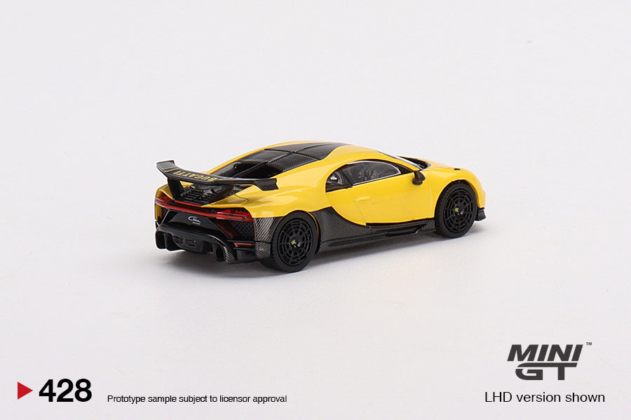 1:64 Mini GT #428 Bugatti Chiron Pur Sport Yellow Limited Edition mgt00428