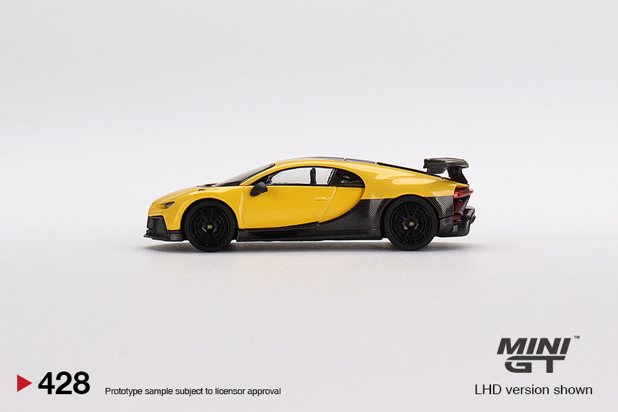 1:64 Mini GT #428 Bugatti Chiron Pur Sport Yellow Limited Edition mgt00428