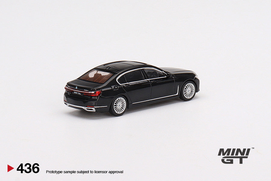 1:64 Mini GT #436 BMW 750Li xDrive Black Sapphire Limited Edition mgt00436
