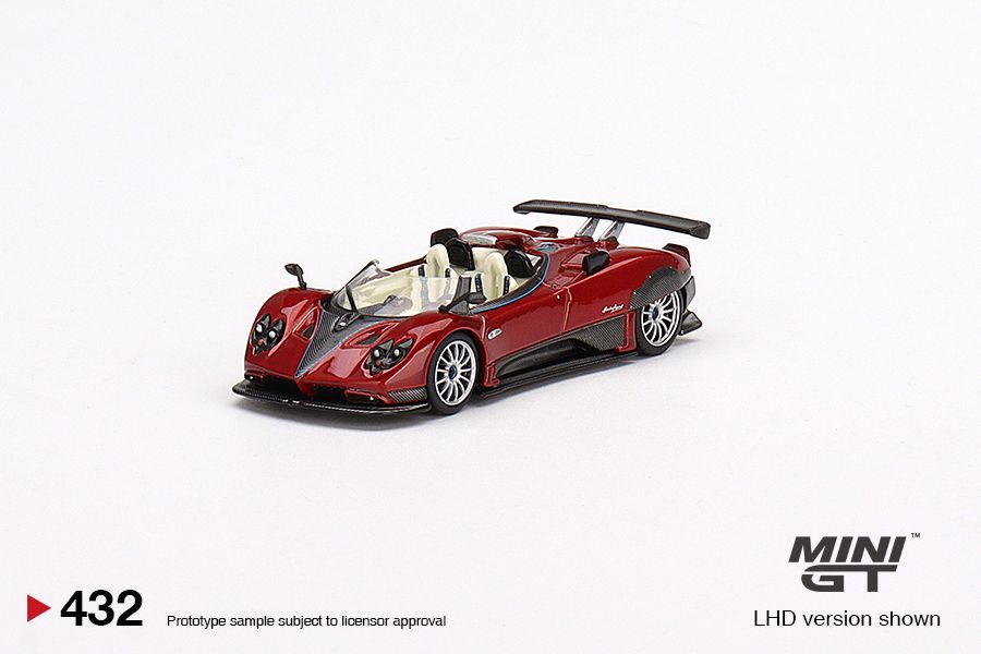 1:64 Mini GT #432 Pagani Zonda HP Barchetta Rosso Dubai Limited Edition MGT00432