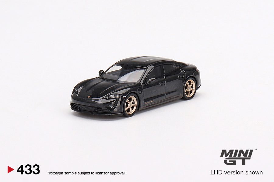 1:64 Mini GT #433 Porsche Taycan Turbo S Volcano Grey Metallic Limited Edition mgt00433