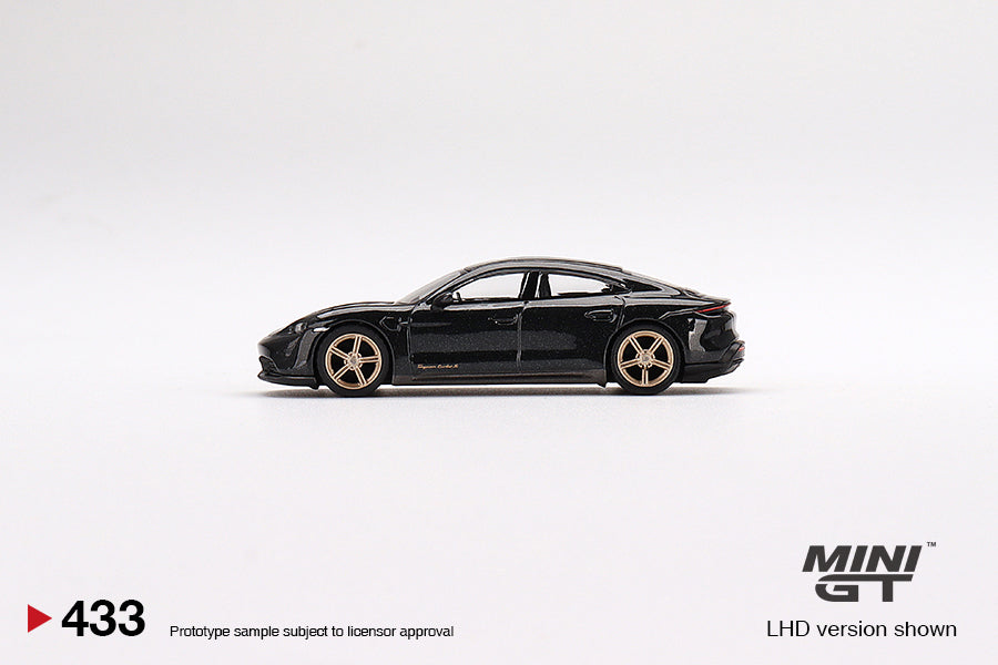 1:64 Mini GT #433 Porsche Taycan Turbo S Volcano Grey Metallic Limited Edition mgt00433