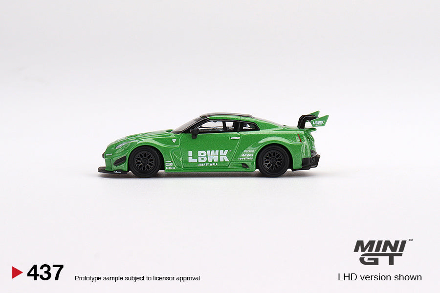 1:64 Mini GT #437 LB-Silhouette WORKS GT NISSAN 35GT-RR Ver.2 Apple Green Limited Edition mgt00437
