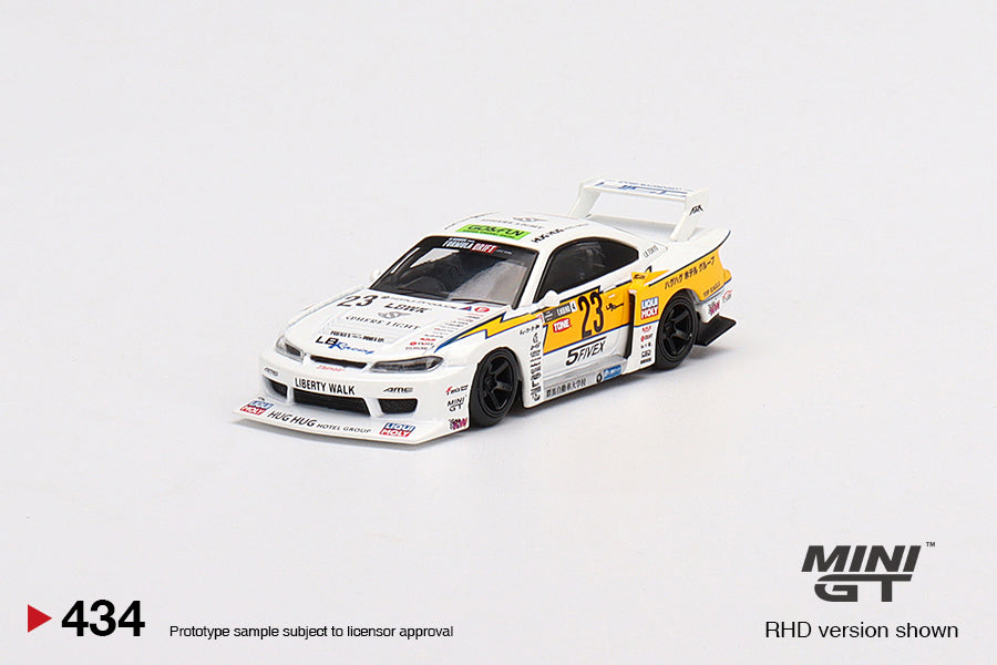 1/64 Mini GT #434 LB-Super Silhouette Nissan S15 SILVIA #23 2021 Formula Drift Japan Limited Edition mgt00434