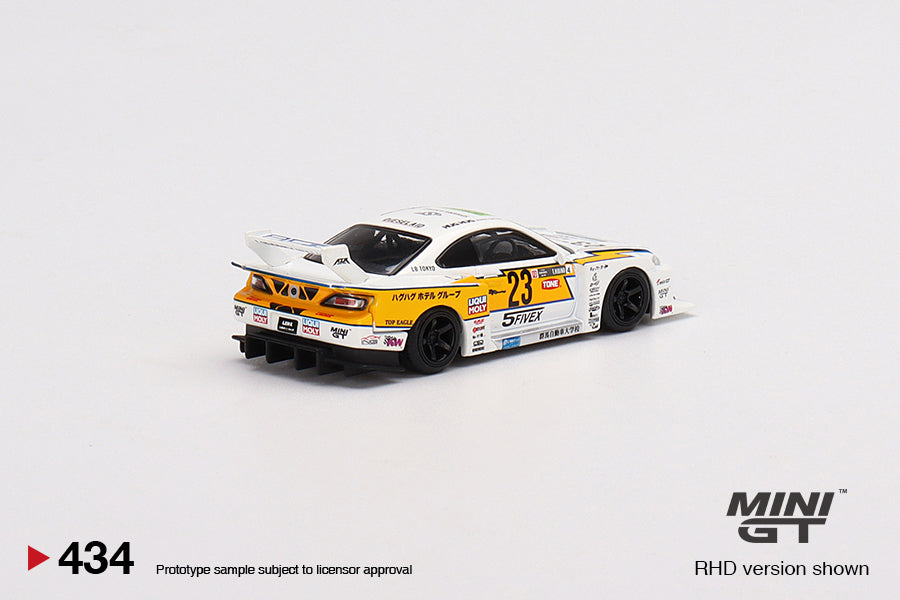1/64 Mini GT #434 LB-Super Silhouette Nissan S15 SILVIA #23 2021 Formula Drift Japan Limited Edition mgt00434
