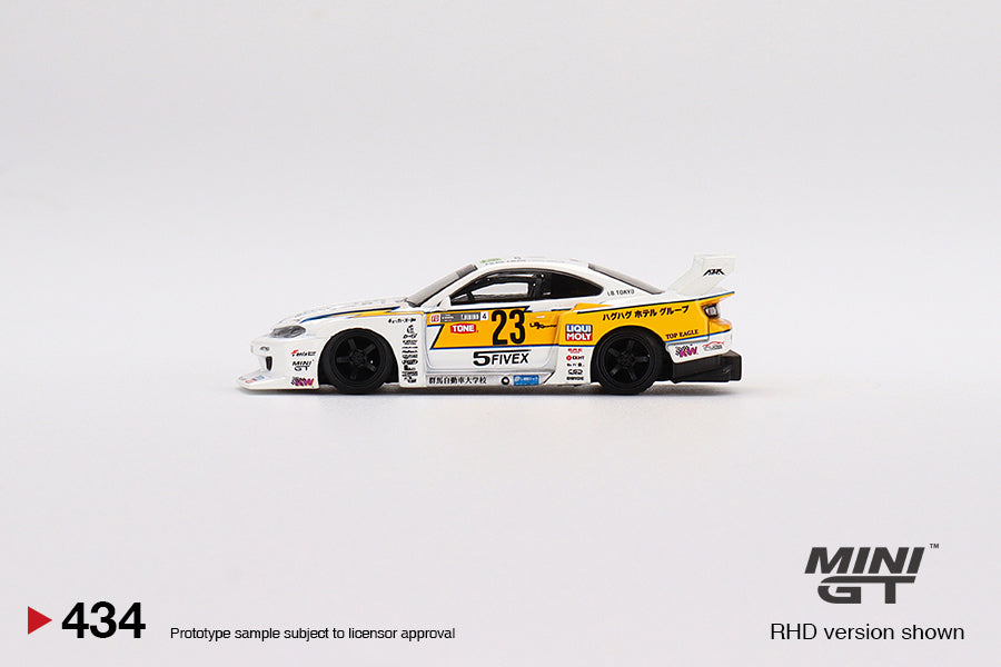 1/64 Mini GT #434 LB-Super Silhouette Nissan S15 SILVIA #23 2021 Formula Drift Japan Limited Edition mgt00434