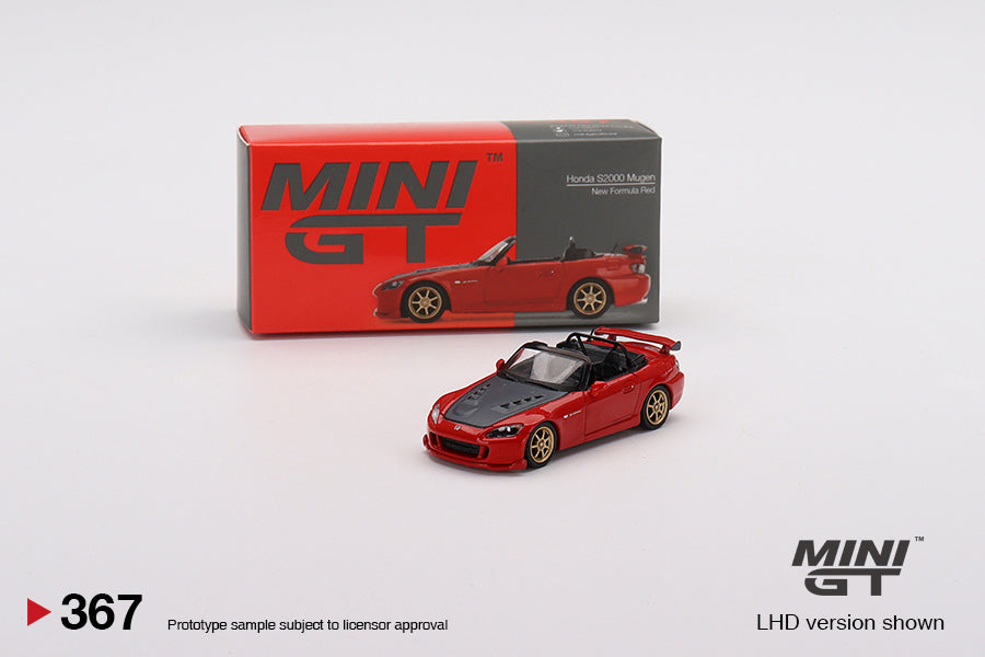 1:64 Mini GT #367 Honda S2000 (AP2) Mugen New Formula Red Limited Edition mgt00367