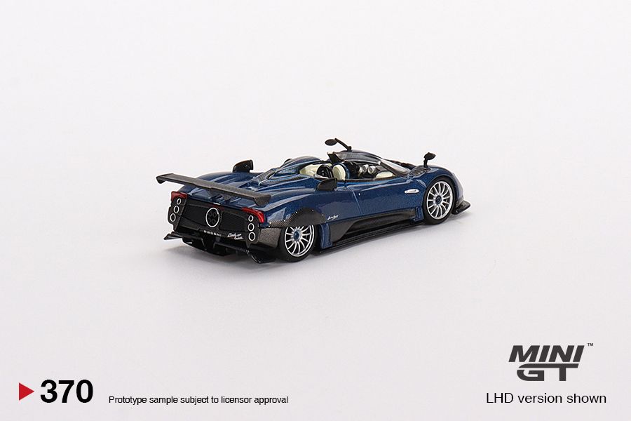 1/64 Mini GT #370 Pagani Zonda HP Barchetta Blue Tricolor Limited Edition mgt00370