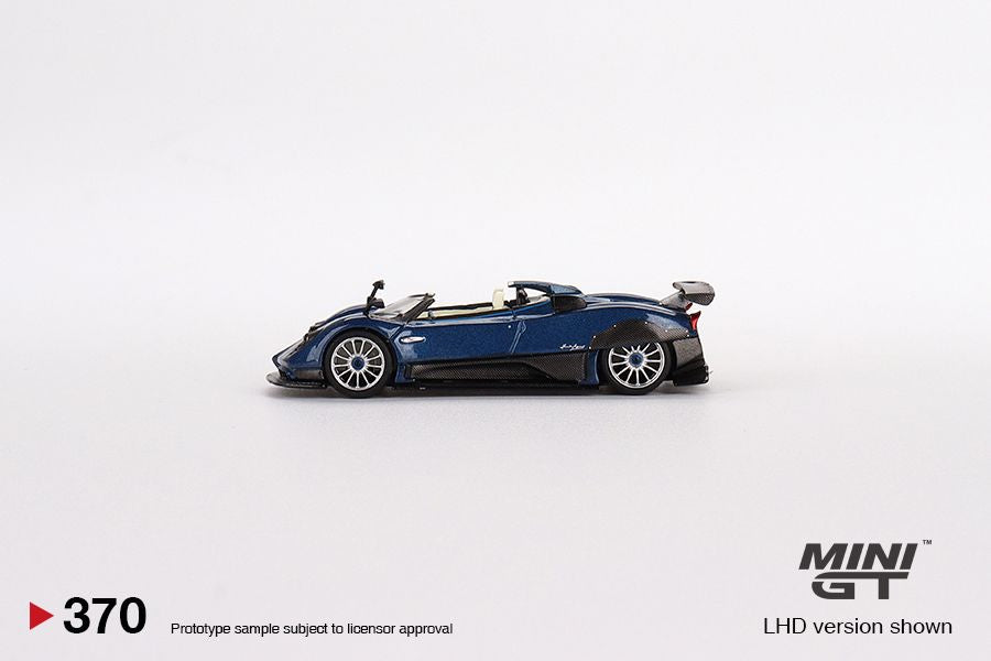 1/64 Mini GT #370 Pagani Zonda HP Barchetta Blue Tricolor Limited Edition mgt00370