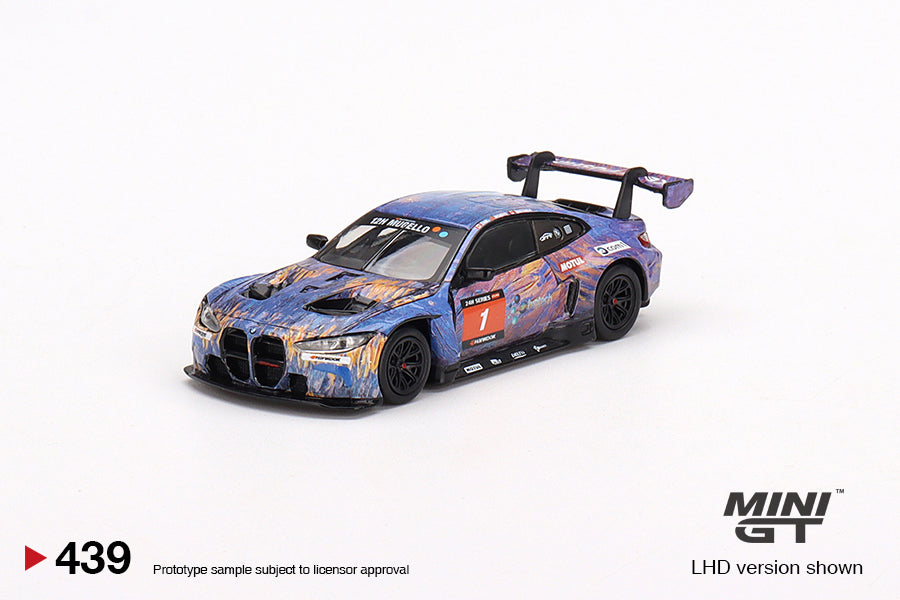 1/64 Mini GT #439 BMW M4 GT3 #1ST Racing 2022 12H Mugello Winner Limited Edition mgt00439
