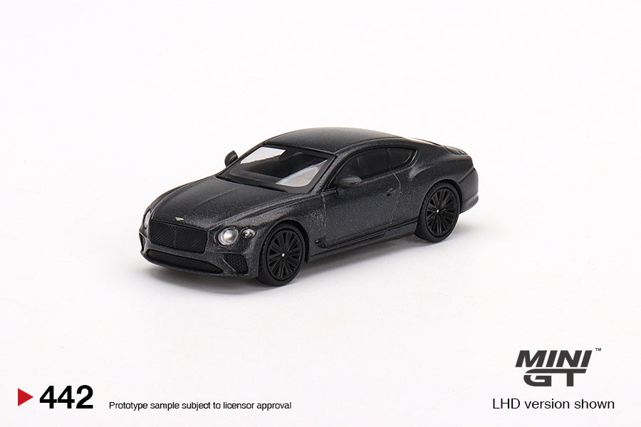 1/64 Mini GT #442 Bentley Continental GT Speed 2022 Anthracite Satin Limited Edition mgt00442