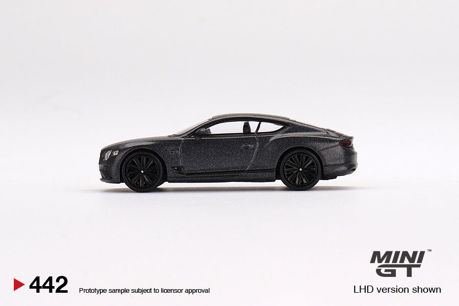 1/64 Mini GT #442 Bentley Continental GT Speed 2022 Anthracite Satin Limited Edition mgt00442