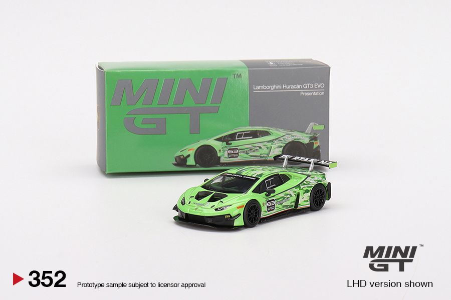 1/64 Mini GT #352 Lamborghini Huracán GT3 EVO Presentation Limited Edition mgt00352