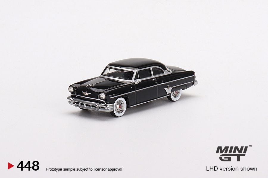 1:64 Mini GT #448 1954 Lincoln Capri Black Limited Edition mgt00448