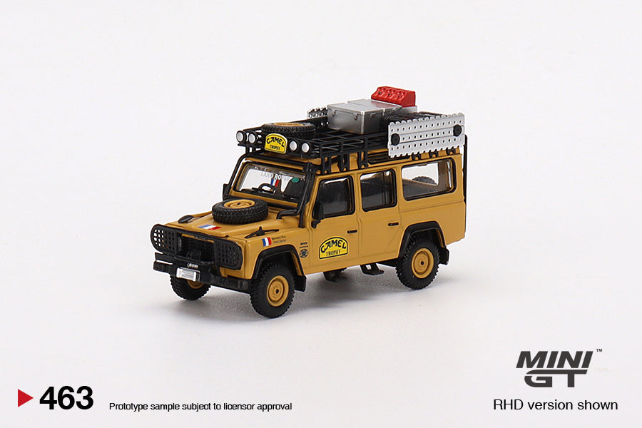 1:64 Mini GT #463 Land Rover Defender 110 1989 Camel Trophy Amazon Team France Limited Edition MGT00463