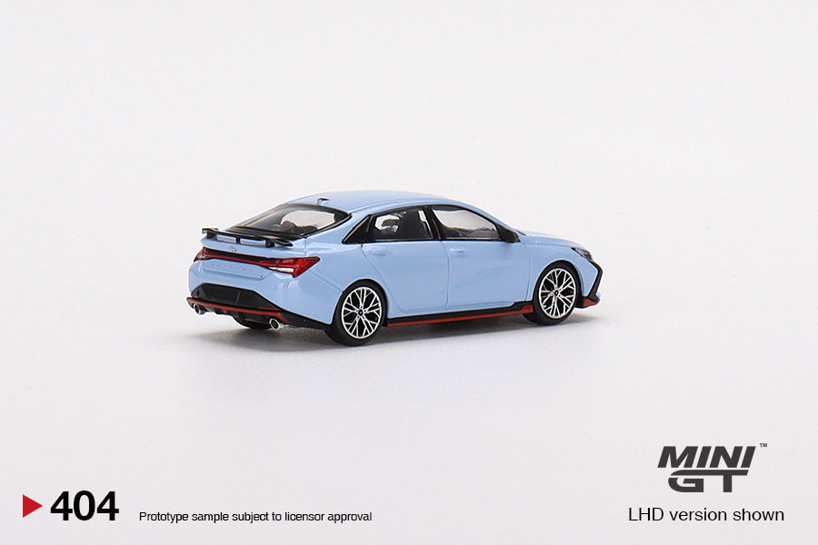 1:64 Mini GT #404 Hyundai Elantra N Performance Blue Limited Edition mgt00404
