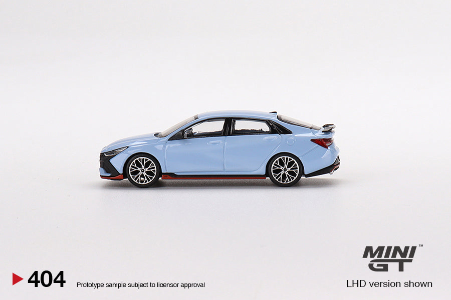 1:64 Mini GT #404 Hyundai Elantra N Performance Blue Limited Edition mgt00404