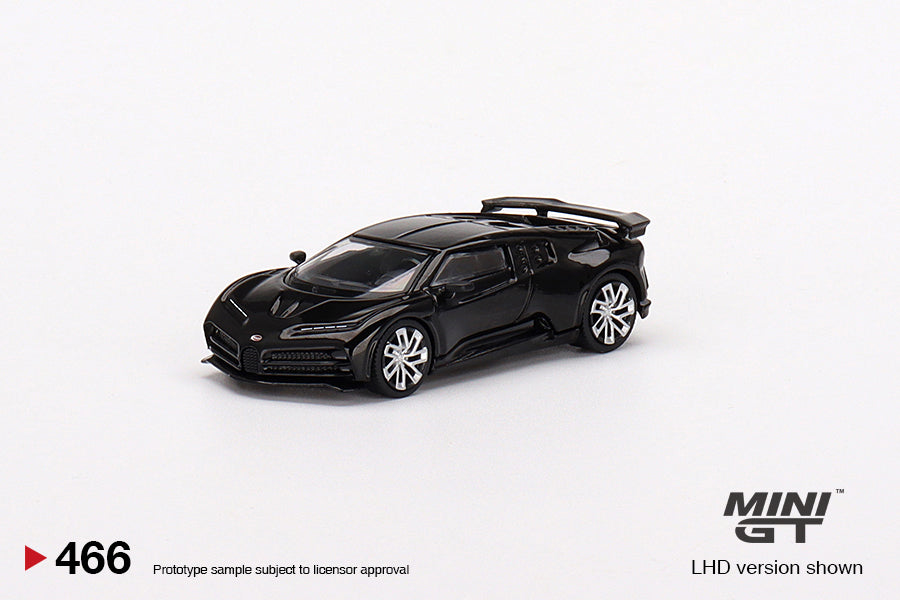 1:64 Mini GT #466 Bugatti Centodieci Black Limited Edition mgt00466