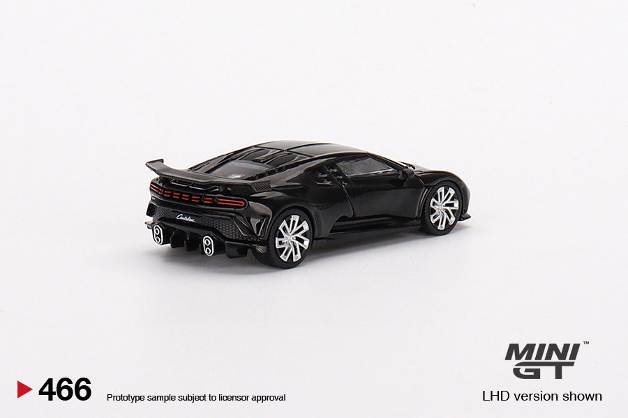 1:64 Mini GT #466 Bugatti Centodieci Black Limited Edition mgt00466