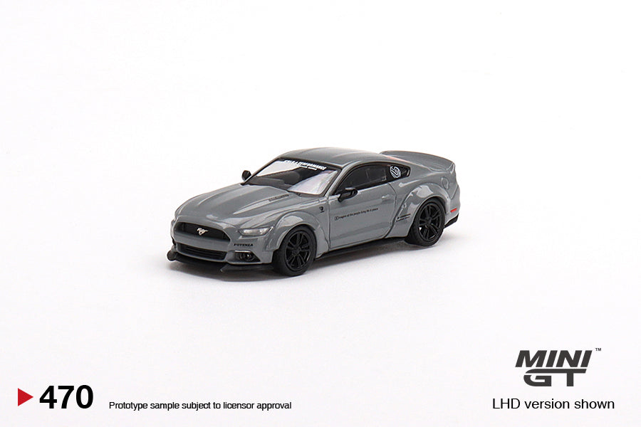 1:64 Mini GT #470 Ford Mustang GT LB-Works Grey Limited Edition mgt00470