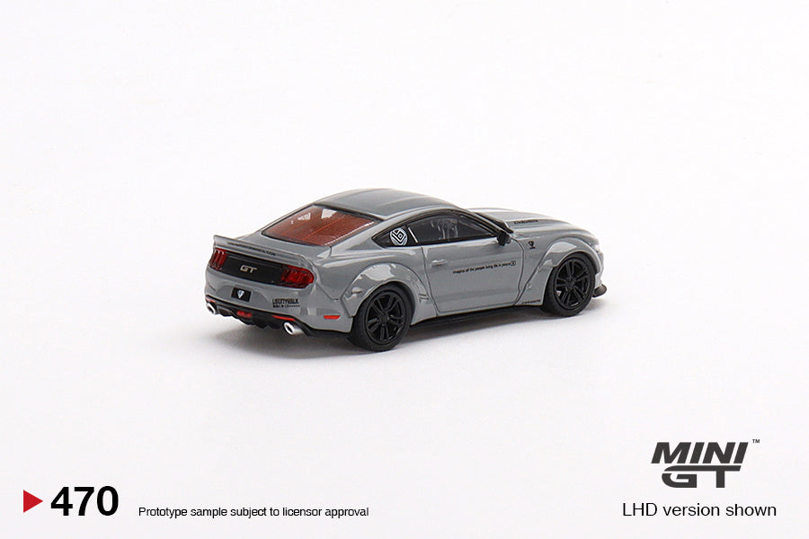 1:64 Mini GT #470 Ford Mustang GT LB-Works Grey Limited Edition mgt00470