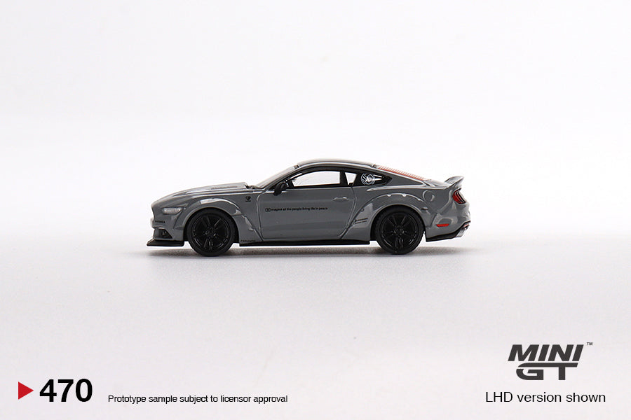1:64 Mini GT #470 Ford Mustang GT LB-Works Grey Limited Edition mgt00470
