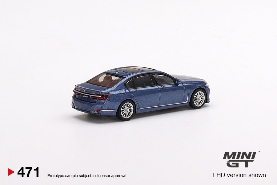 1:64 Mini GT #471  BMW Alpina B7 xDrive Alpina Blue Metallic MGT00471