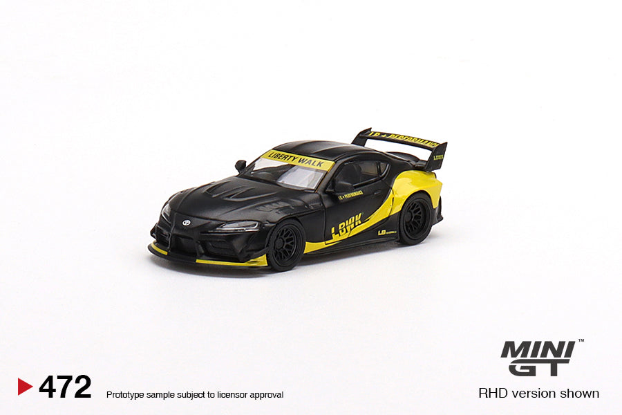 1/64 Mini GT #472 Toyota GR Supra LB-Works Matte Black Limited Edition mgt00472