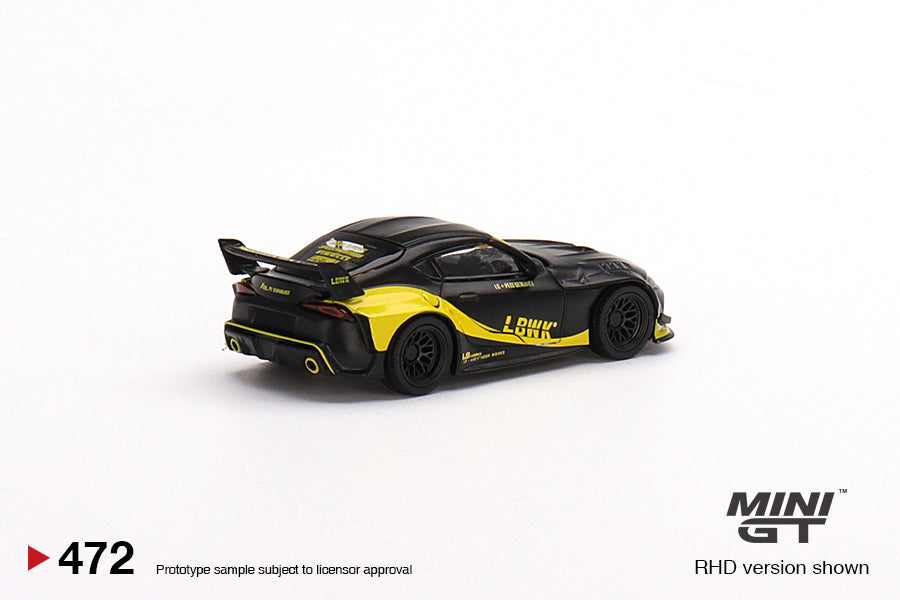 1/64 Mini GT #472 Toyota GR Supra LB-Works Matte Black Limited Edition mgt00472