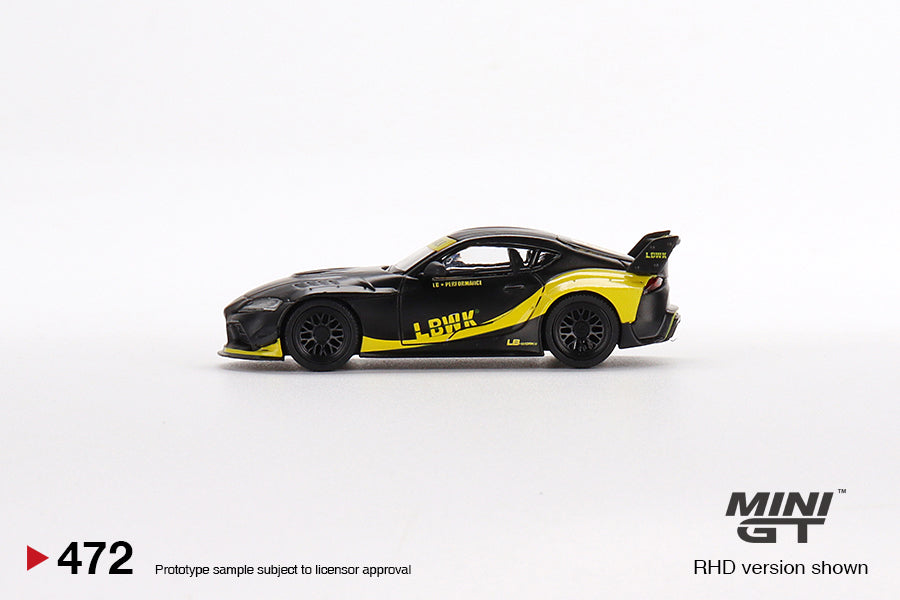1/64 Mini GT #472 Toyota GR Supra LB-Works Matte Black Limited Edition mgt00472
