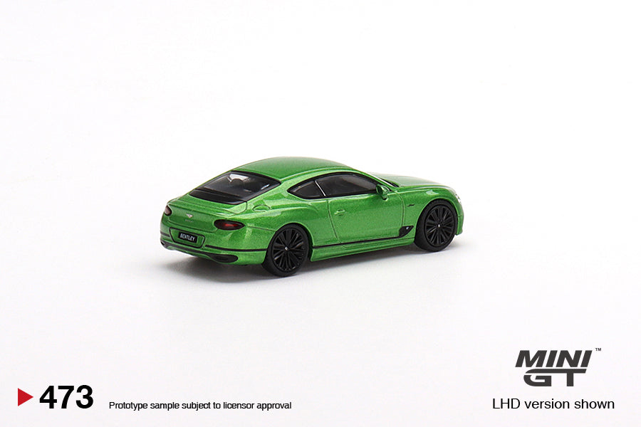 1:64 Mini GT #473 Bentley Continental GT Speed 2022 Apple Green Limited Edition mgt00473
