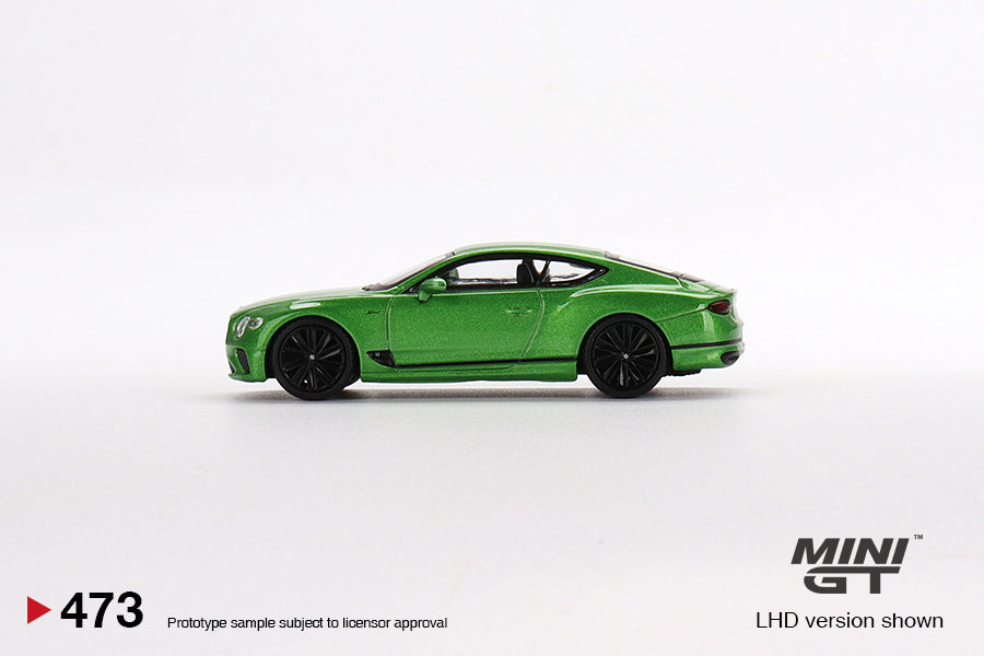 1:64 Mini GT #473 Bentley Continental GT Speed 2022 Apple Green Limited Edition mgt00473