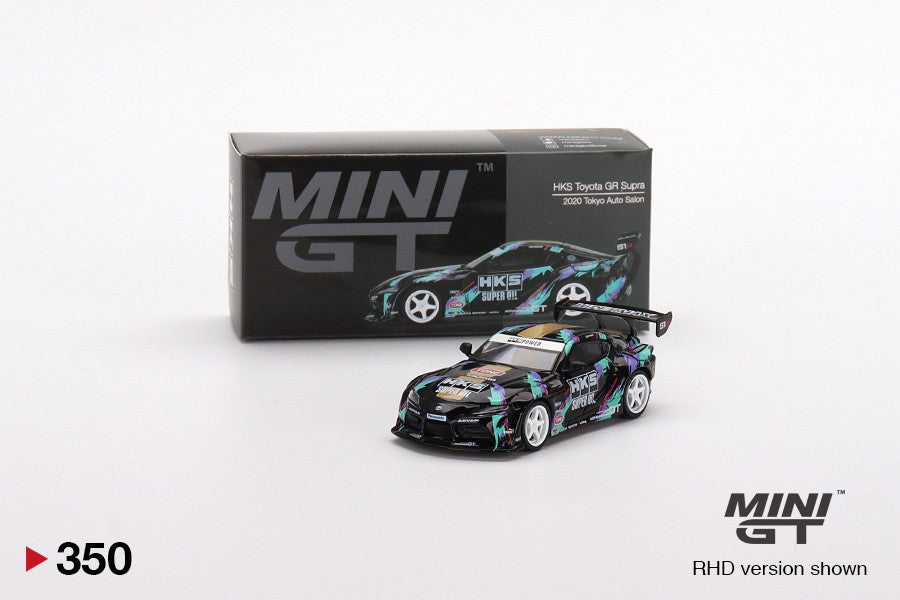1:64 Mini GT#350 HKS Toyota GR Supra (A90) 2020 Tokyo Auto Salon Limited Edition mgt00350