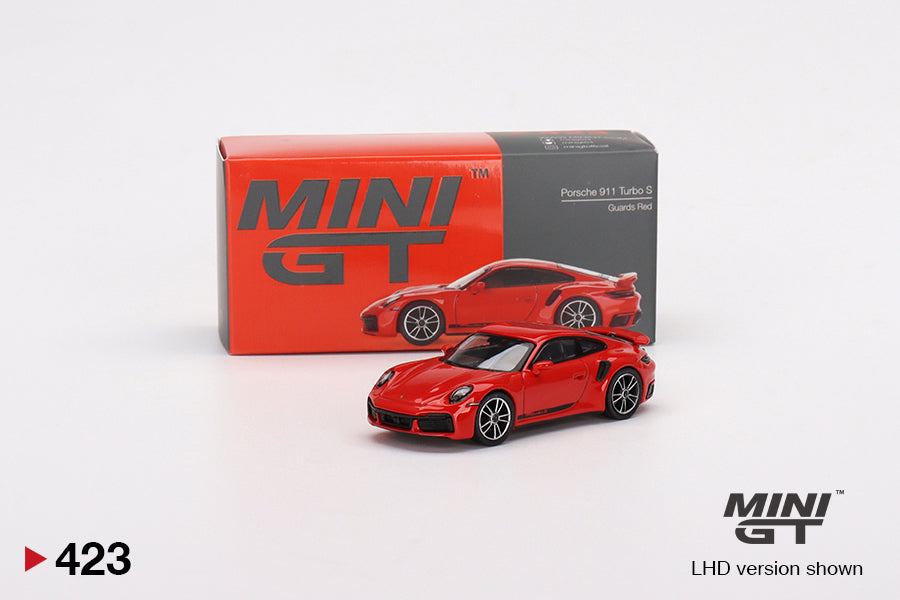 1/64 MINI GT #423 Porsche 911 Turbo S Guards Red Limited Edition mgt00423