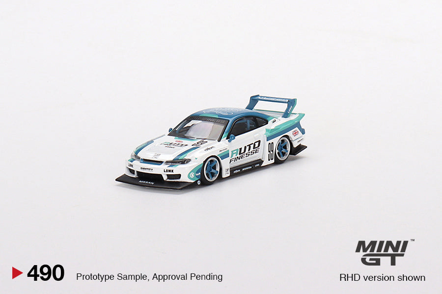 1/64 Mini GT #490 Nissan LB-Super Silhouette S15 SILVIA Auto Finesse Limited Edition mgt00490