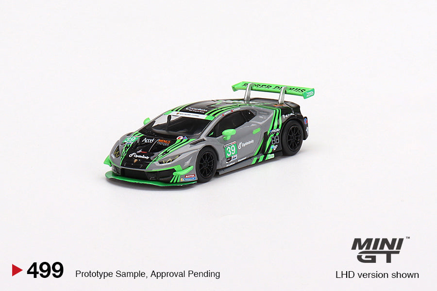 1/64 Mini GT #499 Lamborghini Huracán GT3 EVO #39 2022 IMSA Road America 2nd Place Limited Edition mgt00499