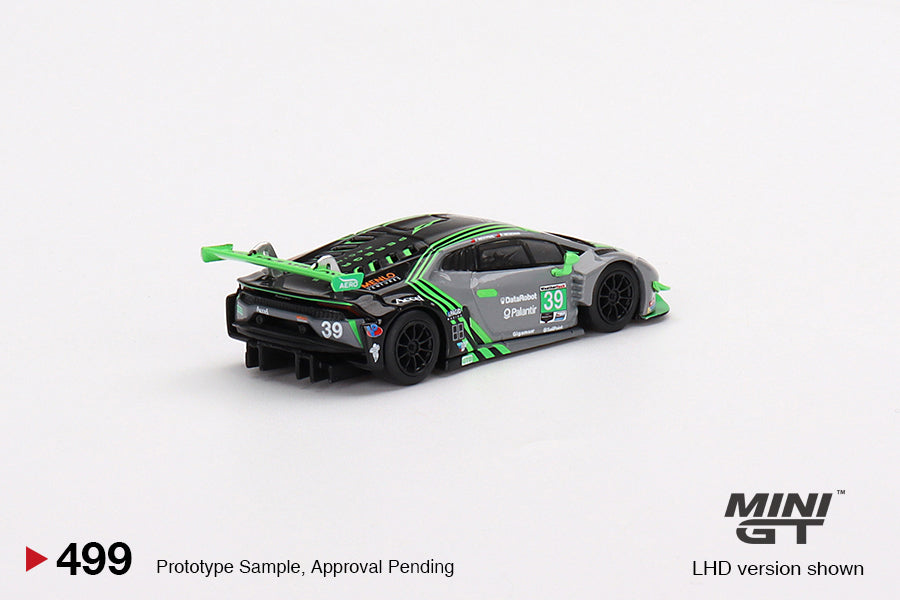 1/64 Mini GT #499 Lamborghini Huracán GT3 EVO #39 2022 IMSA Road America 2nd Place Limited Edition mgt00499