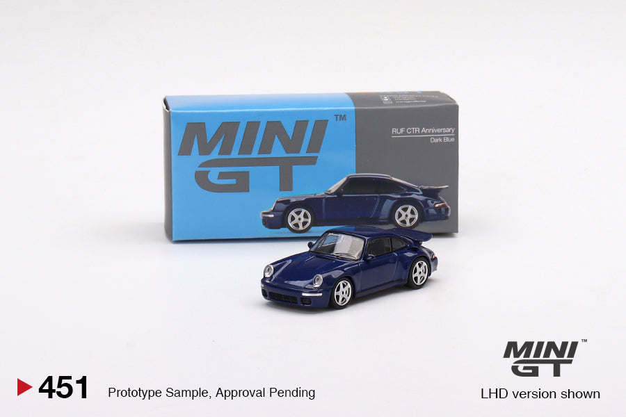 1/64 Mini GT #451 RUF CTR Anniversary Dark Blue Limited Edition mgt00451